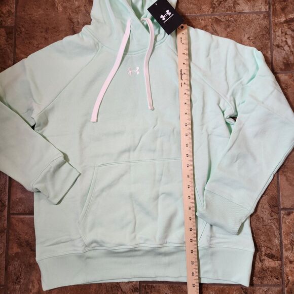Under Armour Women’s Pullover Hoodie Size Medium | Light Green Sweatshirt | NWT - Picture 3 of 8